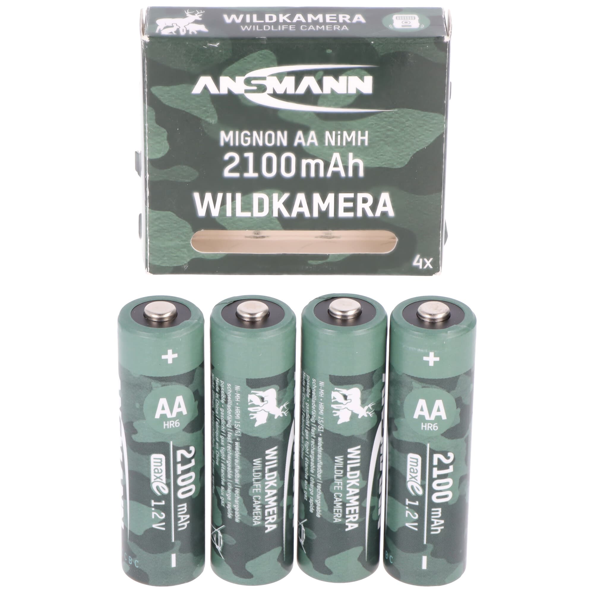 Animaux sauvages, caméra animalière Batterie NiMH Mignon AA 2100 mAh maxE lot de 4